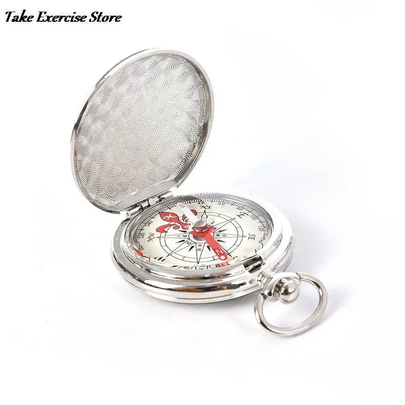 

Vintage Copper Flip Cover Metal Pocket Watch Flip Compass Camping Hiking Boating Nautical Marine Survival Compass
