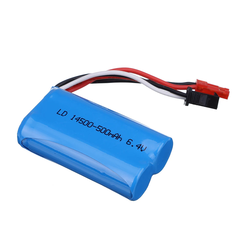 Akumulator litowo-jonowy do zdalnie sterowanego pojazdu terenowego Wltoys 18401/18402 6,4 V 14500 500 mAh do zabawek RC samochód łódź