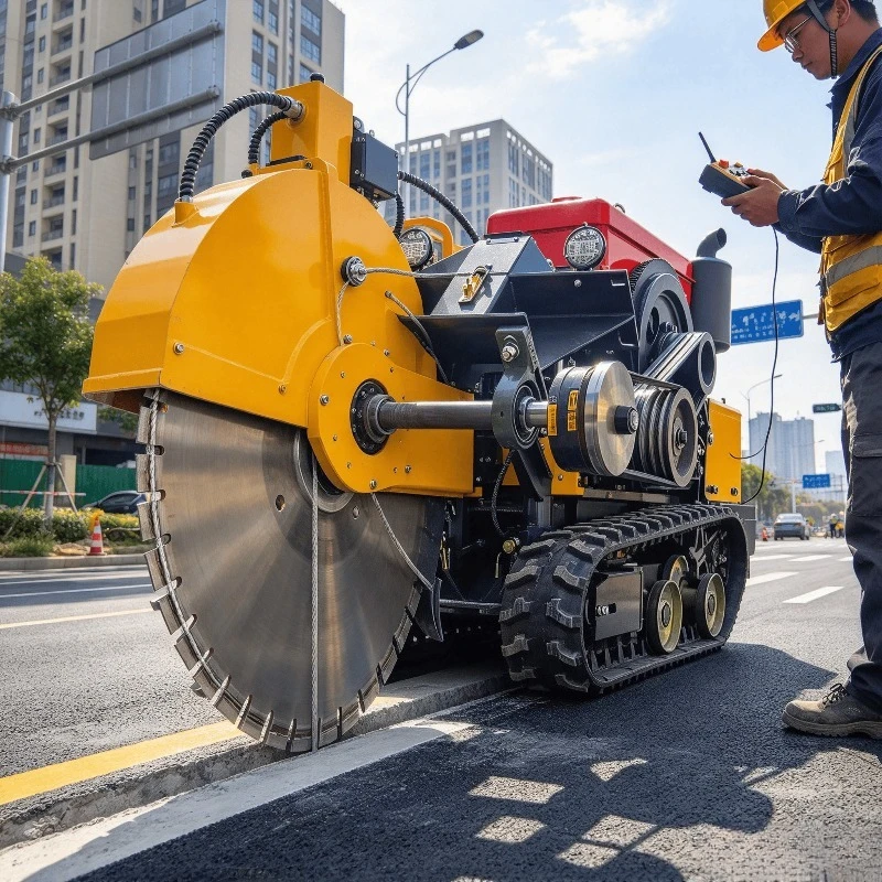 35HP Diesel Crawler Wire Saw Machine Tracked Concrete Cutting Saw for Road Surface and Bridge Demolition Work Site