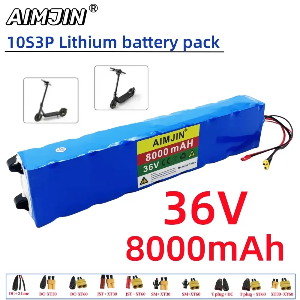 

10S3P 36V 8.0Ah Li-ion Battery Pack High Capacity Replacement for Xiaomi M365/1S Electric Scooter Special 36V 8000mAh
