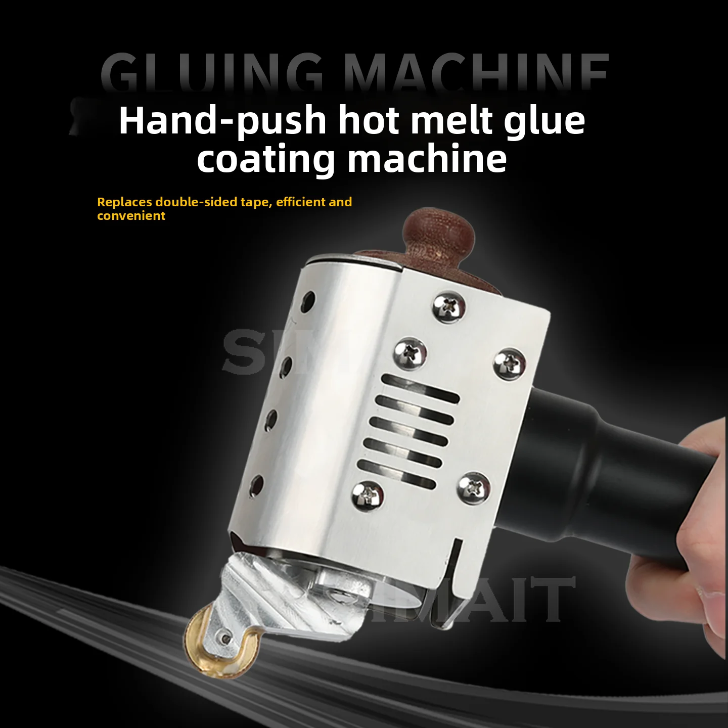 

Manual Hot Melt Glue Applicator Machine | for Paper Box, Leather, Book Binding & Edge Sealing