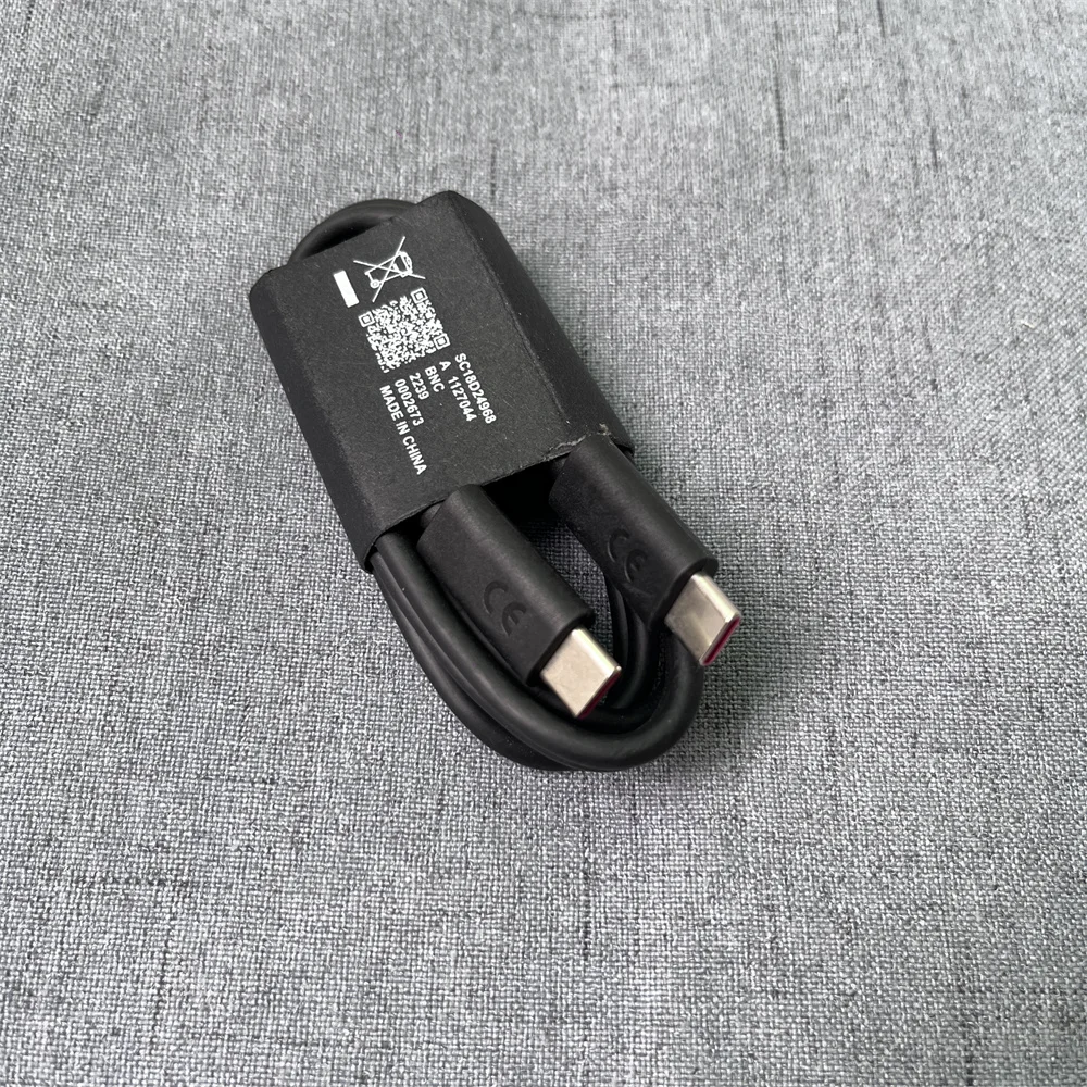 100CM Original 6A USB PD Cable For Motorola 125W 50W USB C To C Fast Charigng Data Cord For Moto Edge 60 50 40 Pro Razr 60 Ultra