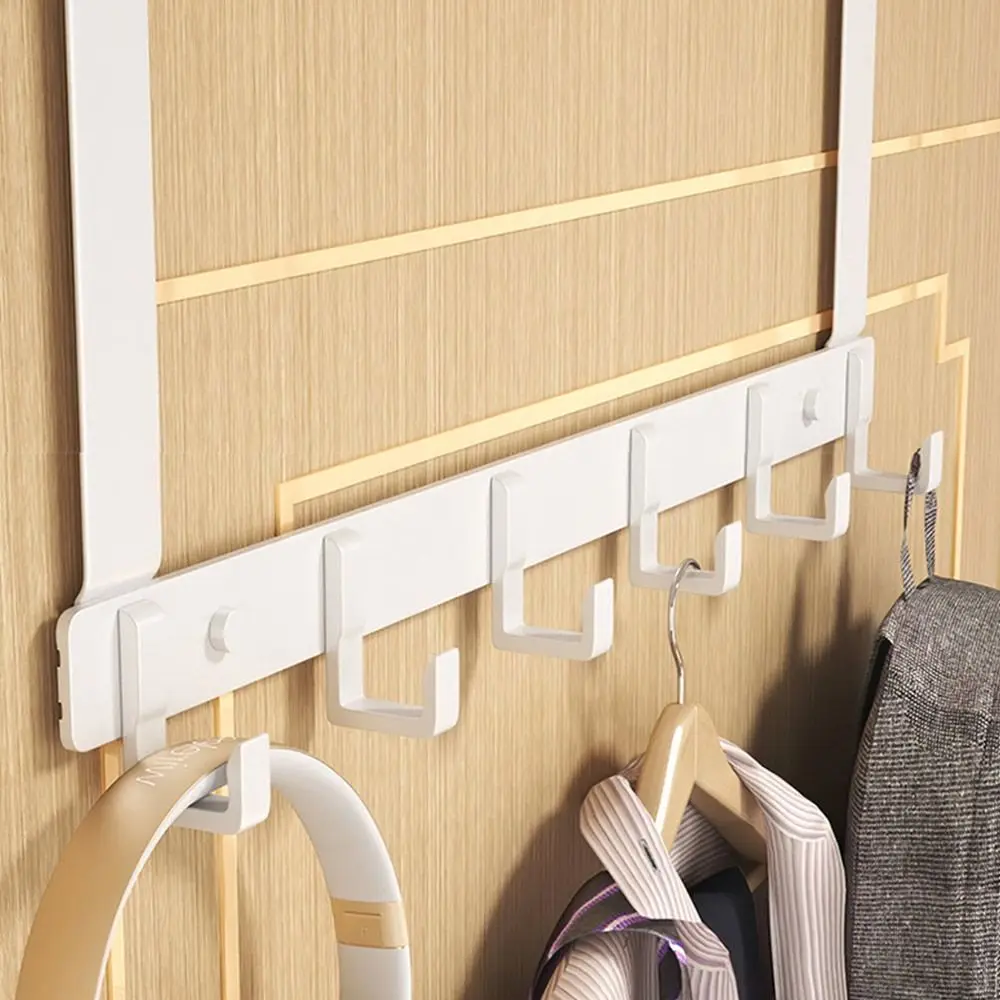 Praktische Aufbewahrungshaken 6 Haken Mantel Hut Handtuch Aufhänger Hängeregal Aufbewahrungshalter Türaufhänger – Detail 3