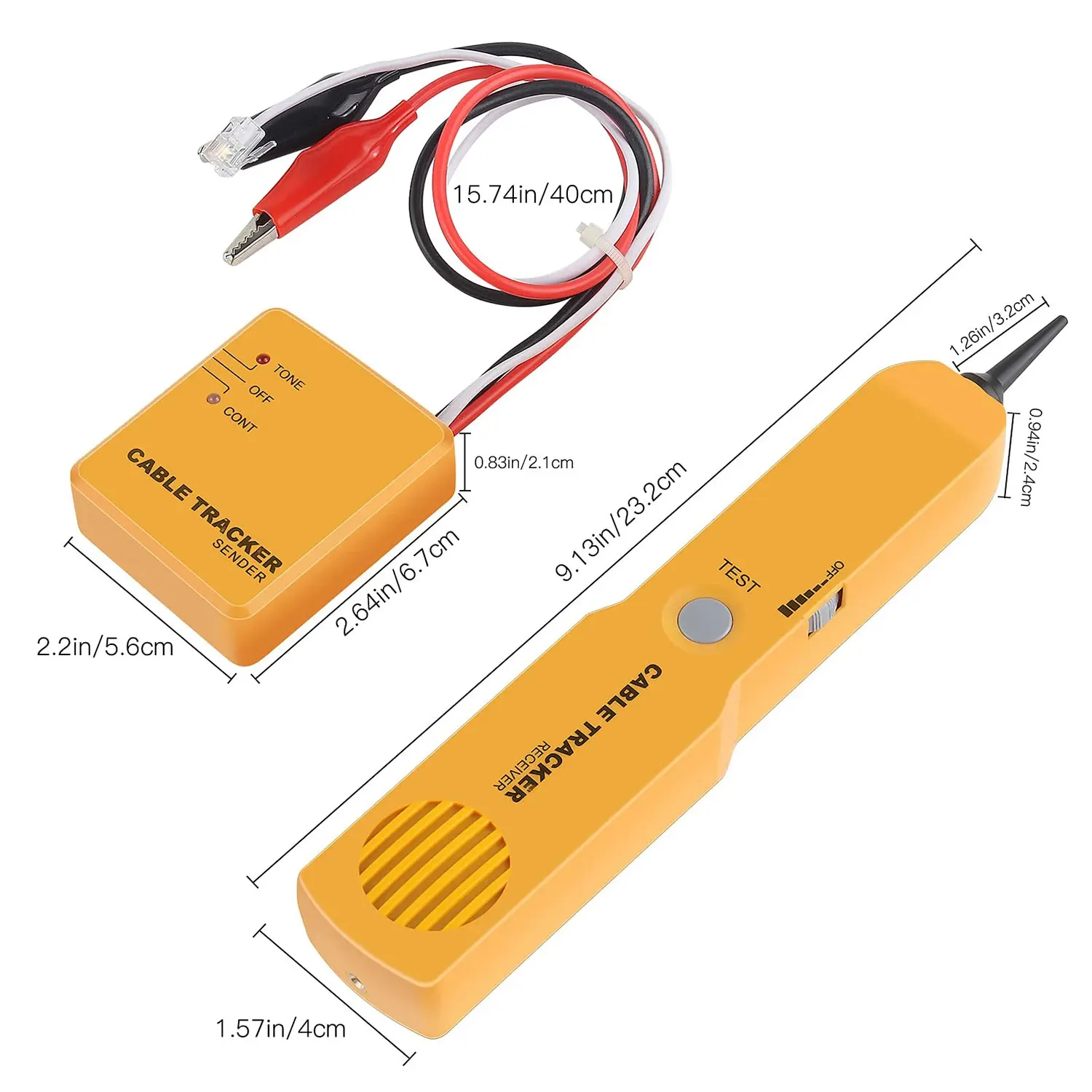 Network Cable Continuity Phone Line Tester-Wire Tracer Tone Generator and Probe Kit-Wire Cable Tracker Telephone Line Finder