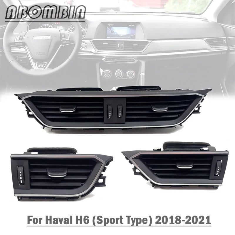 Side Air Vent Dashboard Air Condition Outlet Vent Center/ Left/Right Ventilator Grille For Haval H6 (Sport Type) 2018 19 20 21