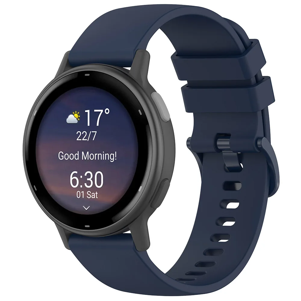 20mm 22mm Silicone Strap For Garmin Vivoactive 6/5 Venu Forerunner 265 25S Replacement Watch Band for Huawei Watch GT5 Pro 46mm image 3