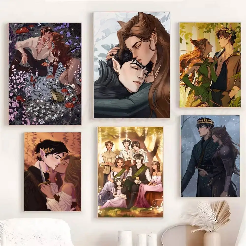 The Cruel Prince J-Jude And C-Cardan Posters Fancy Wall Sticker for Living Room Bar Decoration Wall Decor