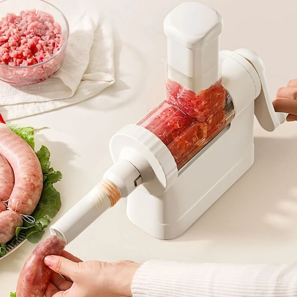 

Быстрозаправляемый ручной шприц для колбас с 4 насадками, съемный набор для набивки мяса, пластиковый, большой емкости