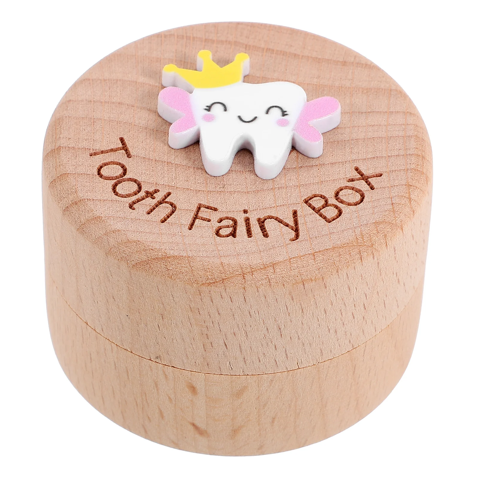 

Baby Teeth Keepsake Box Tooth Holder Wooden First Lost Deciduous Tooth Collection Organizer baby tooth holder