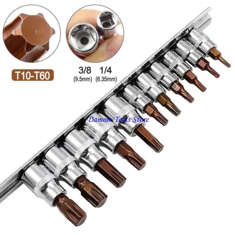 

Набор шестигранных бит Torx 57BE, шестигранные ключи из хром-ванадиевой стали, гайка, отвертка, сверло, втулка, набор запасная
