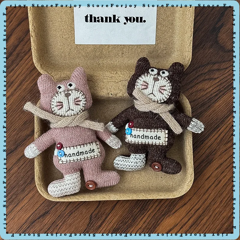 Generic Cartoon Fabric Stuffed Bear Accessories Diy Hairpin Garment Brooch Hanging Decorative Craft Supplies