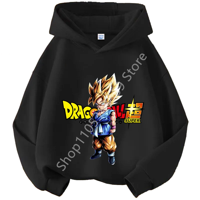 

Dragon Ball Chibi Characters Kids Hoodie 100-160 Size 3-12 Years Boys Casual Sporty Children's Sweatshirt