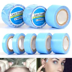 3Yards/Roll Double-Sided Wig Tape Waterproof Ultra Hold Hair System Tape Strong Adhesive Blue Lace Front Glue