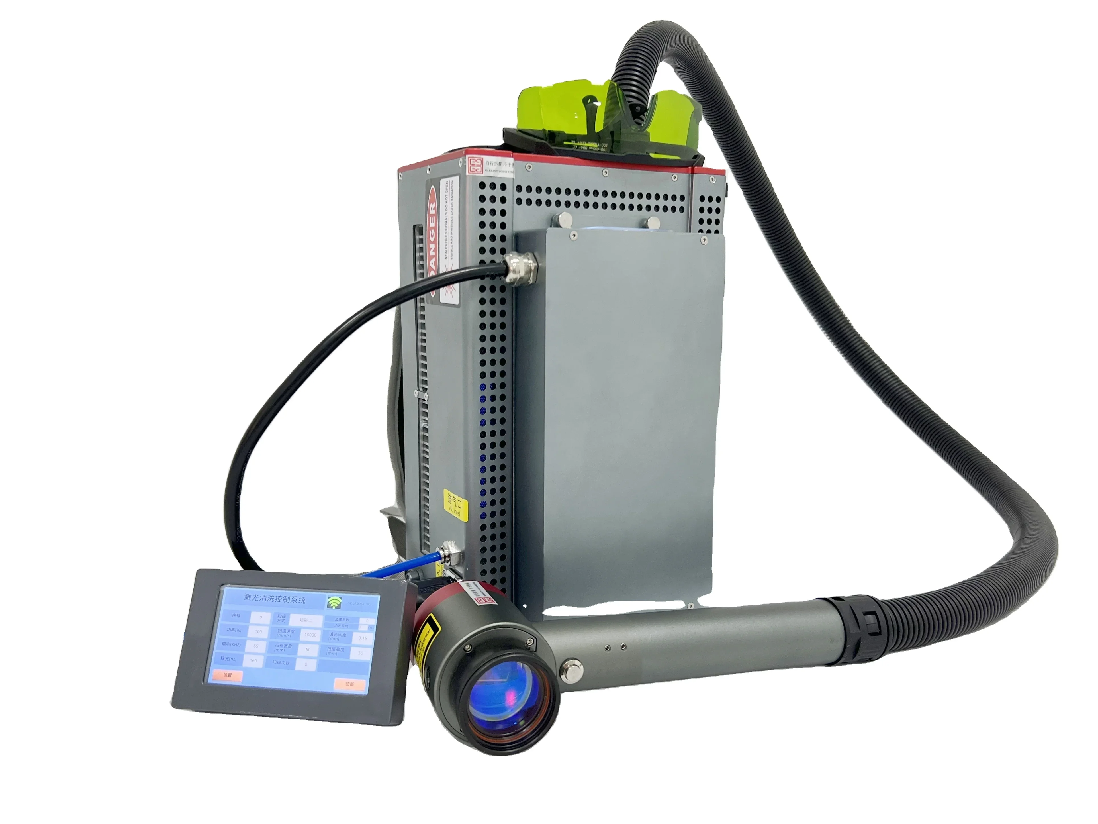 100W 200W 300W 500W Pulse Hand Held Rust  Automobile Car Backpack Fiber Cleaning Machine For Sale