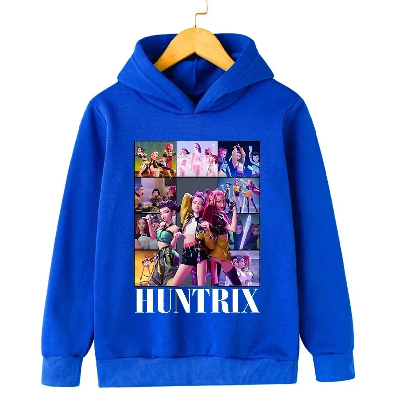 الشيطان هنتر أزياء عارضة هوديي الأطفال الخريف والشتاء الدافئة في الهواء الطلق طويلة الأكمام البلوز الأصلي يتقلص Y2K #6