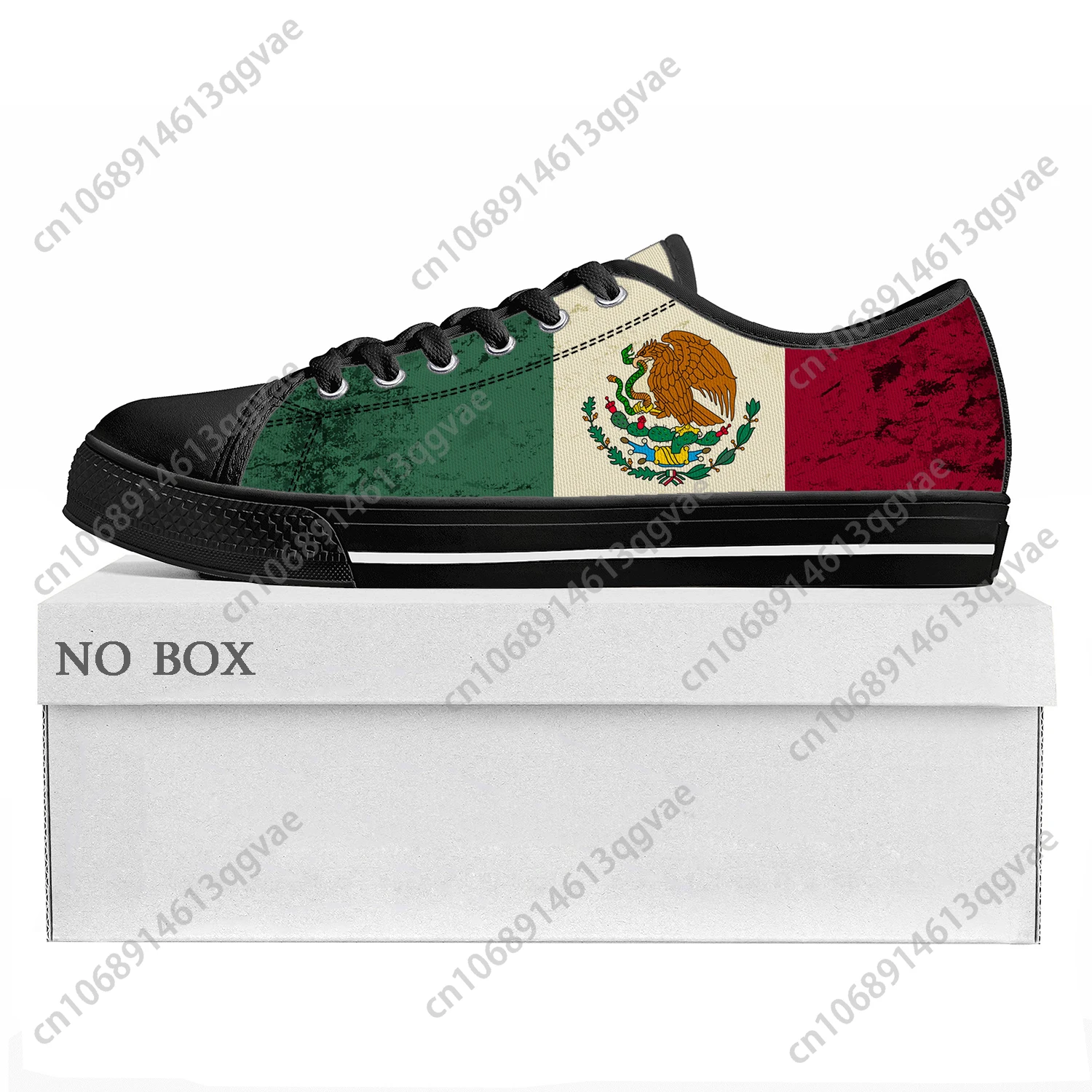 Mexican Flag Low Top High Quality Sneakers Mens Womens Teenager Canvas Sneaker Mexico Prode Casual Couple Shoes Custom Shoe