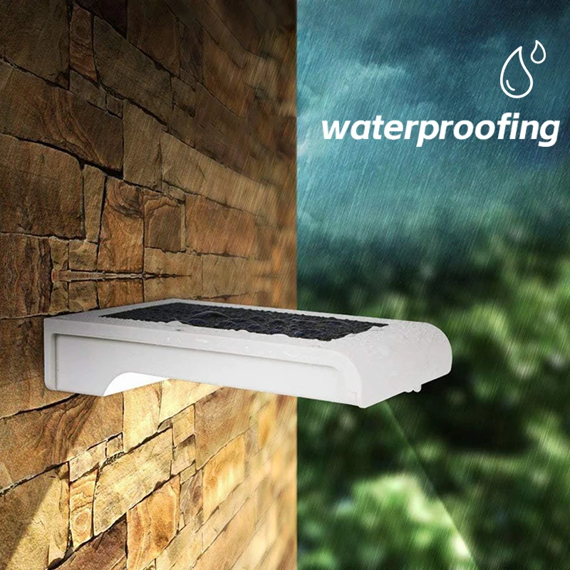 Au Silver Super Bright Outdoor IP65 Solar LED Wall Mounted Landscape Motion Sensor Patio Garden Solar Garden Lights