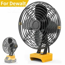 DeWalt-ventilador inalámbrico portátil para uso en exteriores, dispositivo de ventilación para interiores, funciona con batería máxima de 20V, viento fuerte, trabajo al aire libre