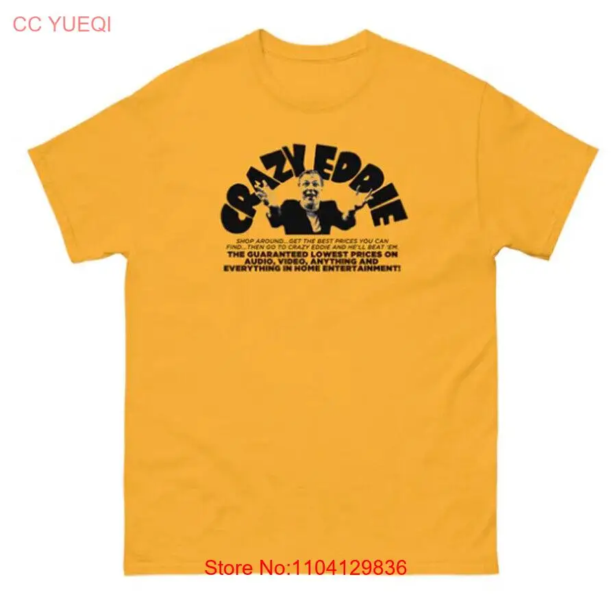 

CRAZY EDDIE Cereal Men's/Unisex Short-Sleeve T-Shirt Tee NYC NEW YORK CITY