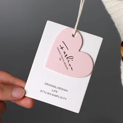 100pcs Clothes Printing Hangtags Customized Design Women And Children Clothing General Clothing Store Labels Custom Upscale Hang