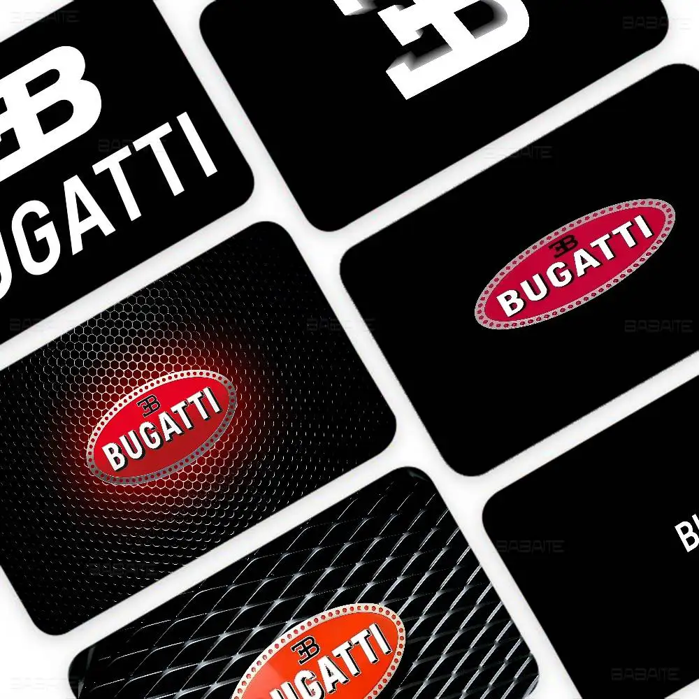 Brand B-Bugatti Credit Card Skin Stickers No Adhesive Residue Water Proof for VISA Credit Card Subway Access Card