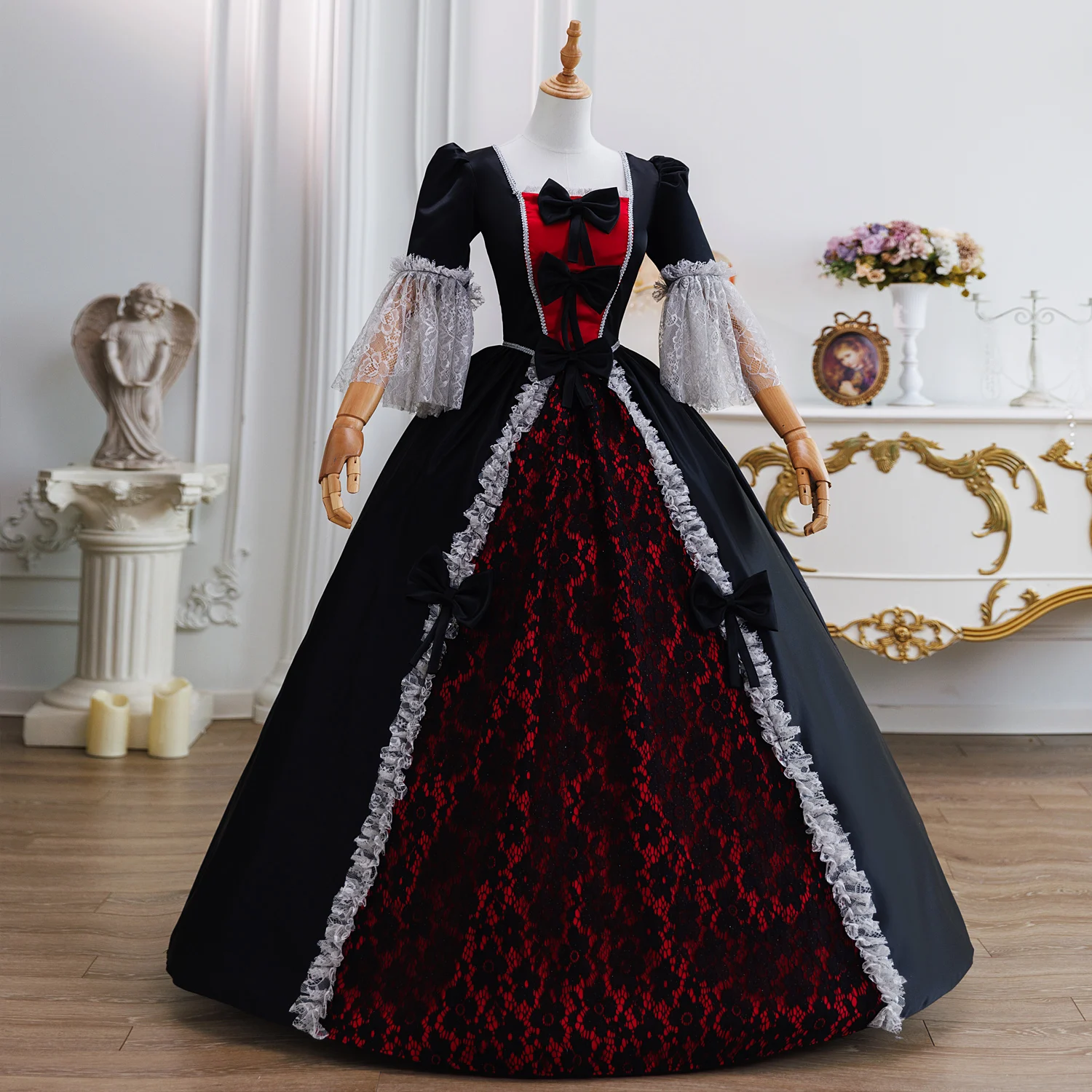 Robe de bal personnalisée médiévale Marie Court robes de soirée haut de gamme Renaissance victorienne robes de bal défilé formel