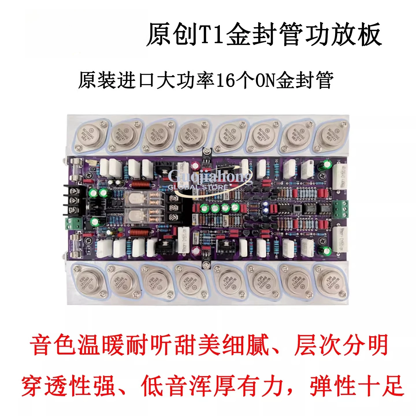 T1 premium version original fever grade HIFI high fidelity 2.0 gold seal rear stage high power amplifier board