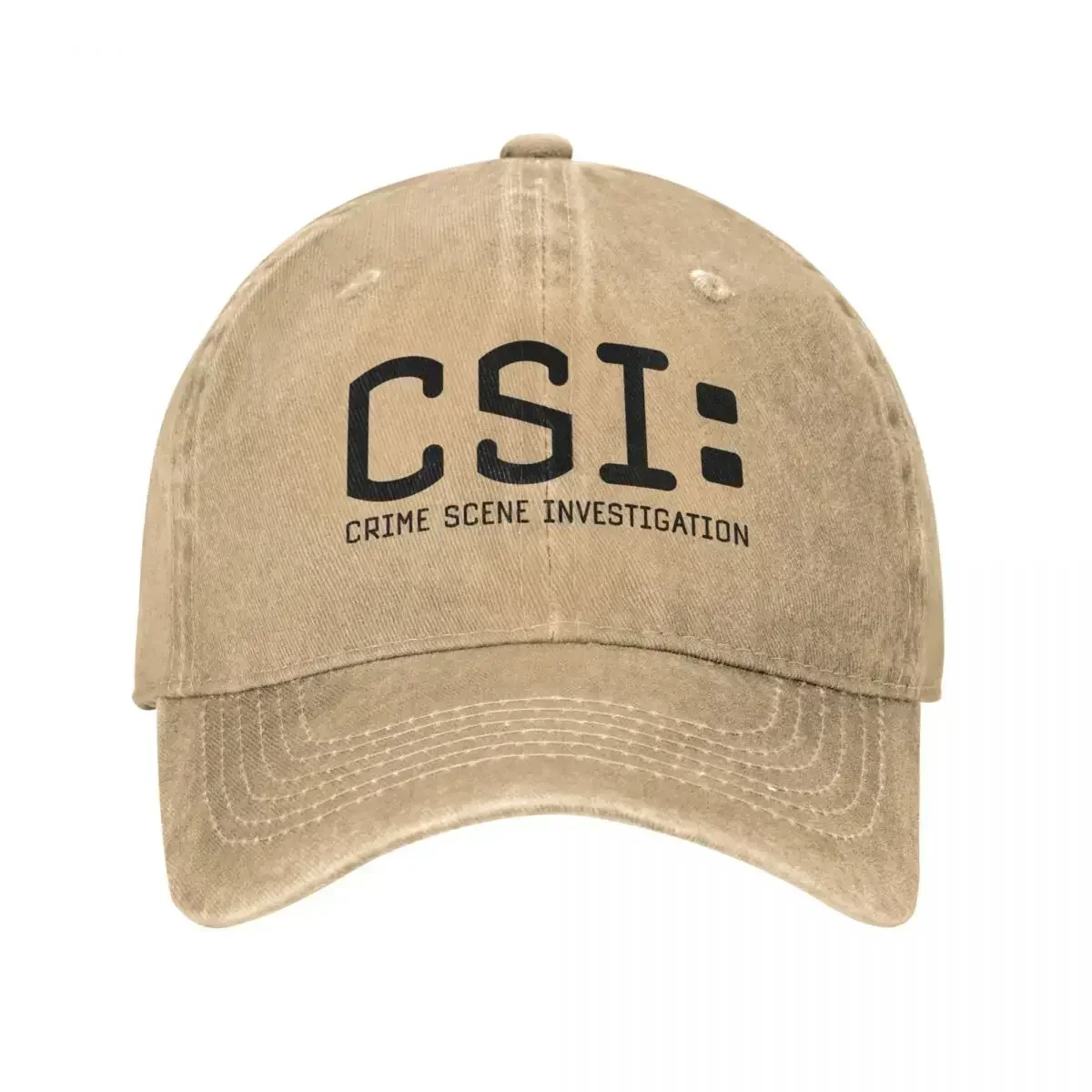New CSI Washed Baseball Cap Scene Investigation y2k Funny Hip Hop Hats Summer Unisex-Teens Outdoor Sports Design Snapback Cap