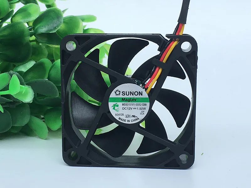 SUNON 6015 6CM 12V 1.92W ME60151V1-000U-G99 3-wire Cooling Fan