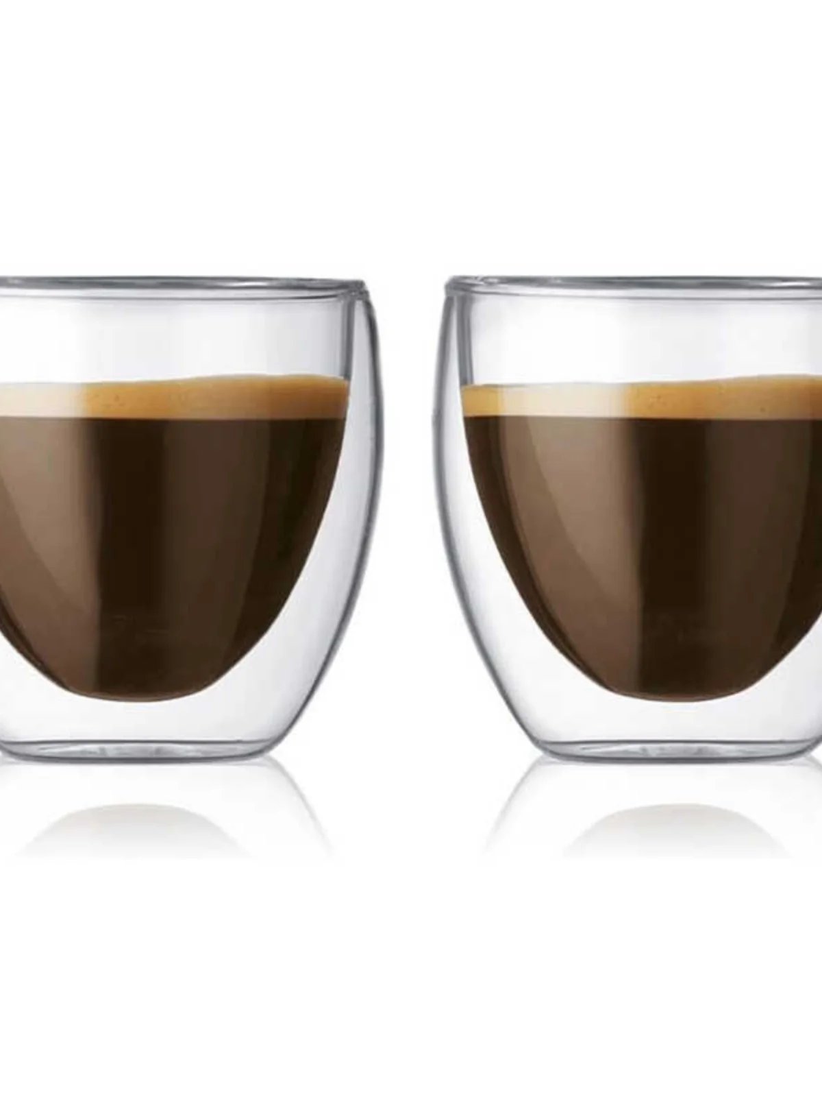 Taza de Vidrio de Doble Capa Bodum PAVINA, Forma de Huevo, Apta para Microondas, para Té, Café, Agua, Alto Valor Estético, Estilo Nórdico, para Uso Doméstico