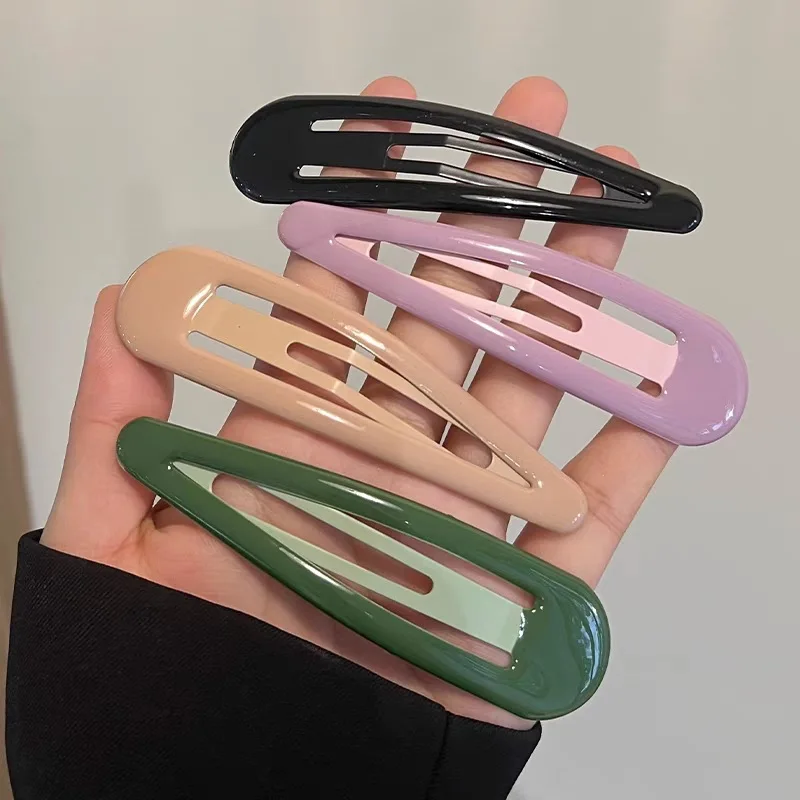 2Pcs/Pair Big Size 10cm Hairpin Waterdrops Shape Basic Alloy Hair Clips BB hairpins Barrettes Styling Hair Accessories