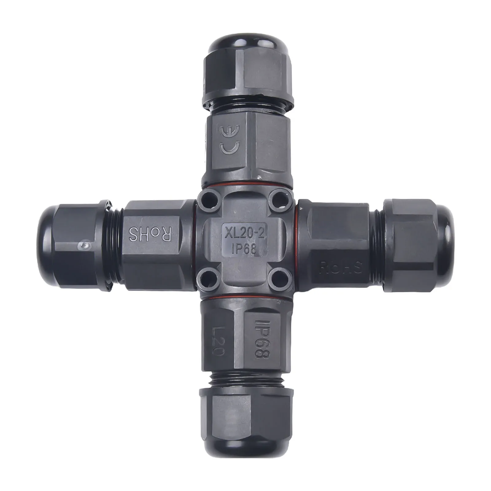 Made with PA66 Junction Box Connector IP68 Waterproof Optimal for Garden Displays Underwater and Street Lights
