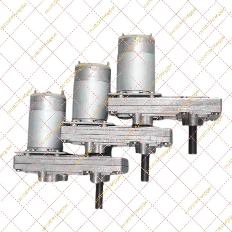 DC Worm Gear Reducer Motor 12V 24V 7-Shape Metal Gear with Eccentric Wheel, 8-Hole Coin Return Mechanism Part