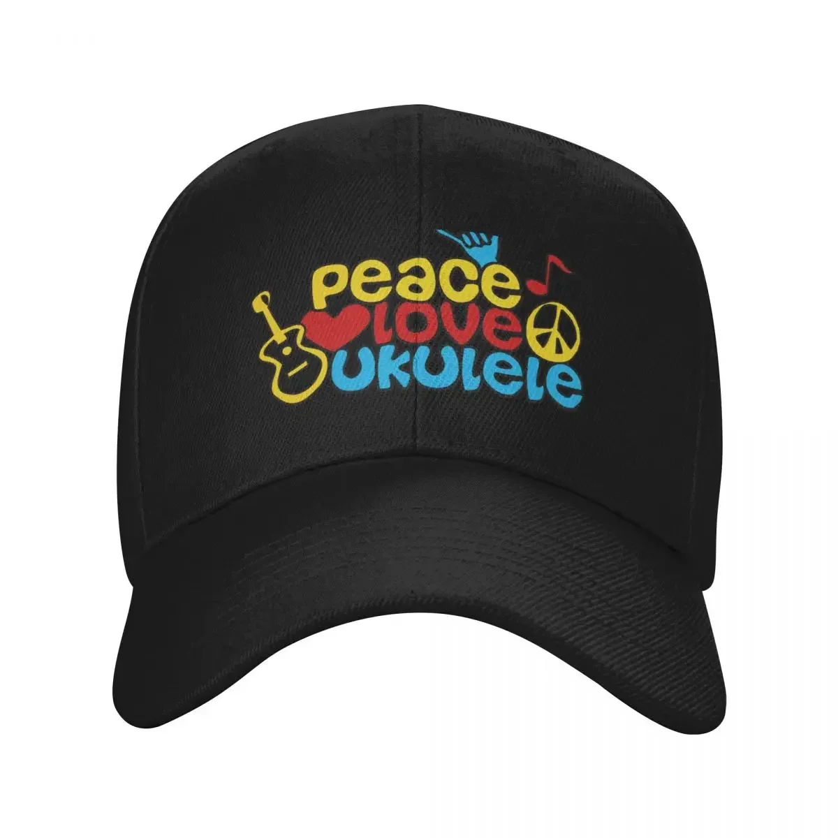 

Бейсбольная кепка Ukulele Love Peace, роскошная шляпа для альпинизма, военная кепка для мужчин и женщин, мужчин
