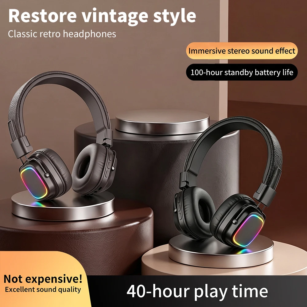 Choice BT1636 레트로 클래식 무선 헤드폰 접 - Anc Wireless Over Ear Headphones 리뷰 및 가격