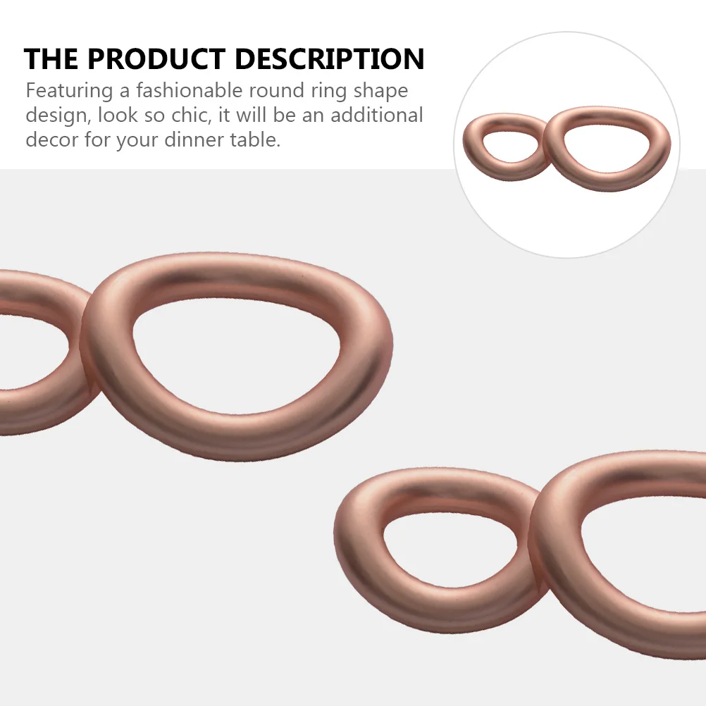 

Stainless Steel Double Ring Chopstick Rest Holder Spoon Fork Stand Dinner Decorative Tableware Chopstick Rest