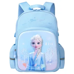 New Disney Student Backpack for Girls From Grades 1 To 3 Wear Resistant Ventilate Comfort Cartoon Childlike Cute Backpack Gifts