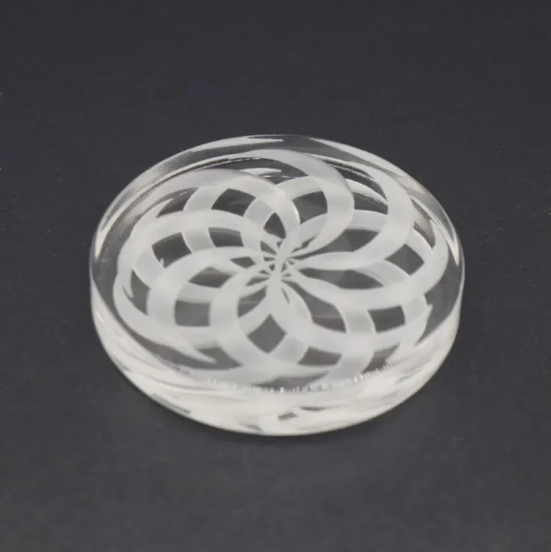 40mm Glass Spinning Cap Hat Caps view 2