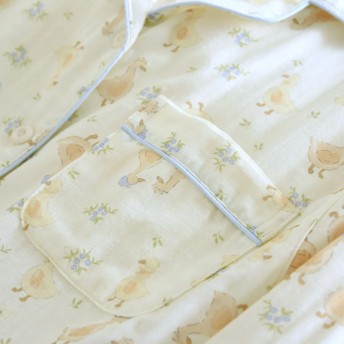 2026 Neues Japanisches Damen-Pyjama-Set für Frühling und Herbst aus Baumwolle mit Cartoon-Motiv, Langarm, Übergroße Hauskleidung, Nachtwäsche – Detail 7