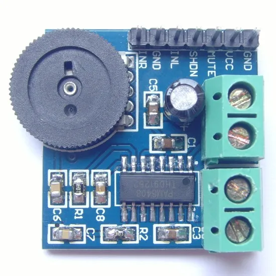 5 Pieces PAM8403 Dual Channel Amplifier Module Amplifier Audio Amplifier Board with Volume Adjustment