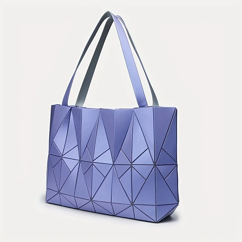 Borse da donna alla moda Borse a tracolla geometriche Borsa tote semplice da donna Borsa per la spesa a spalla di grande capacità femminile