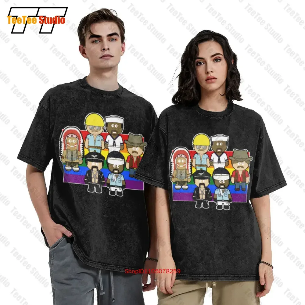 Cop Indian Cowboy Sailor Rainbow Flag Lgbtqi Lesbian Vintage Oversized T-Shirt UOAR