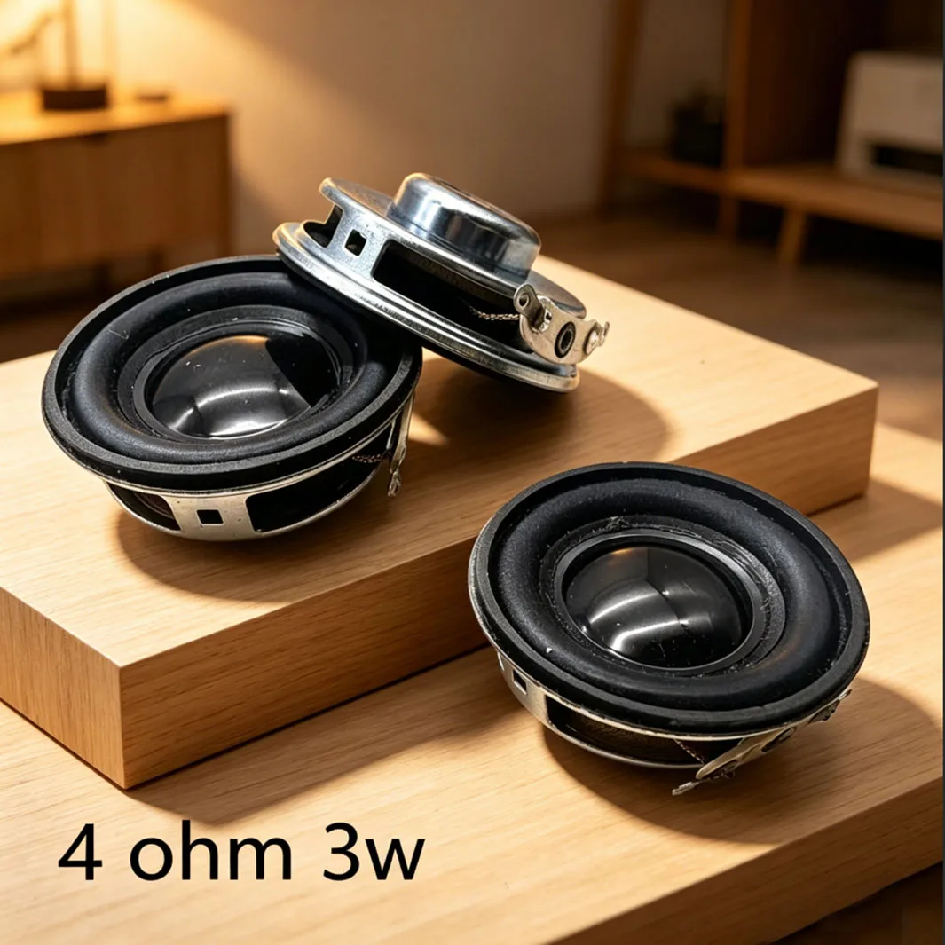 Mini conector de alto-falante portátil, 1.5 polegadas, 40mm, 4ohm, 3w, alcance completo, estéreo, home theater, conector pequeno, alta fidelidade