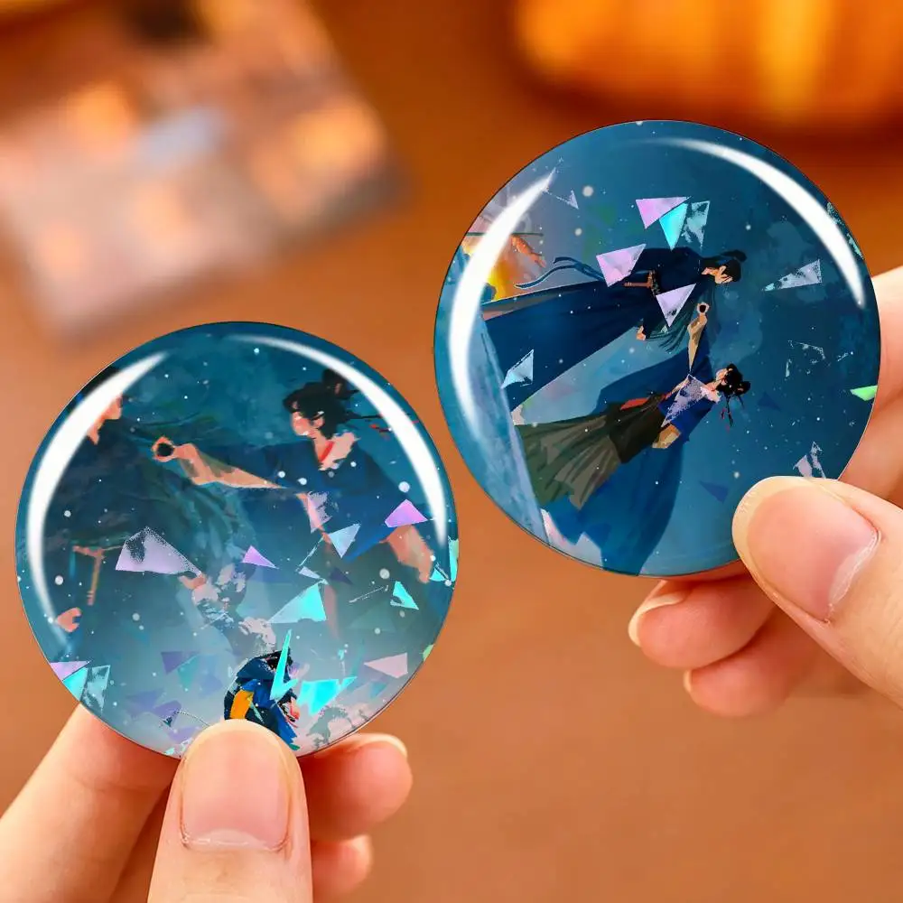 P-Pursuit of Jade Chasing X-Xie Zheng Custom Tinplate Round Button Badges Pins Brooches for Clothes Backpack