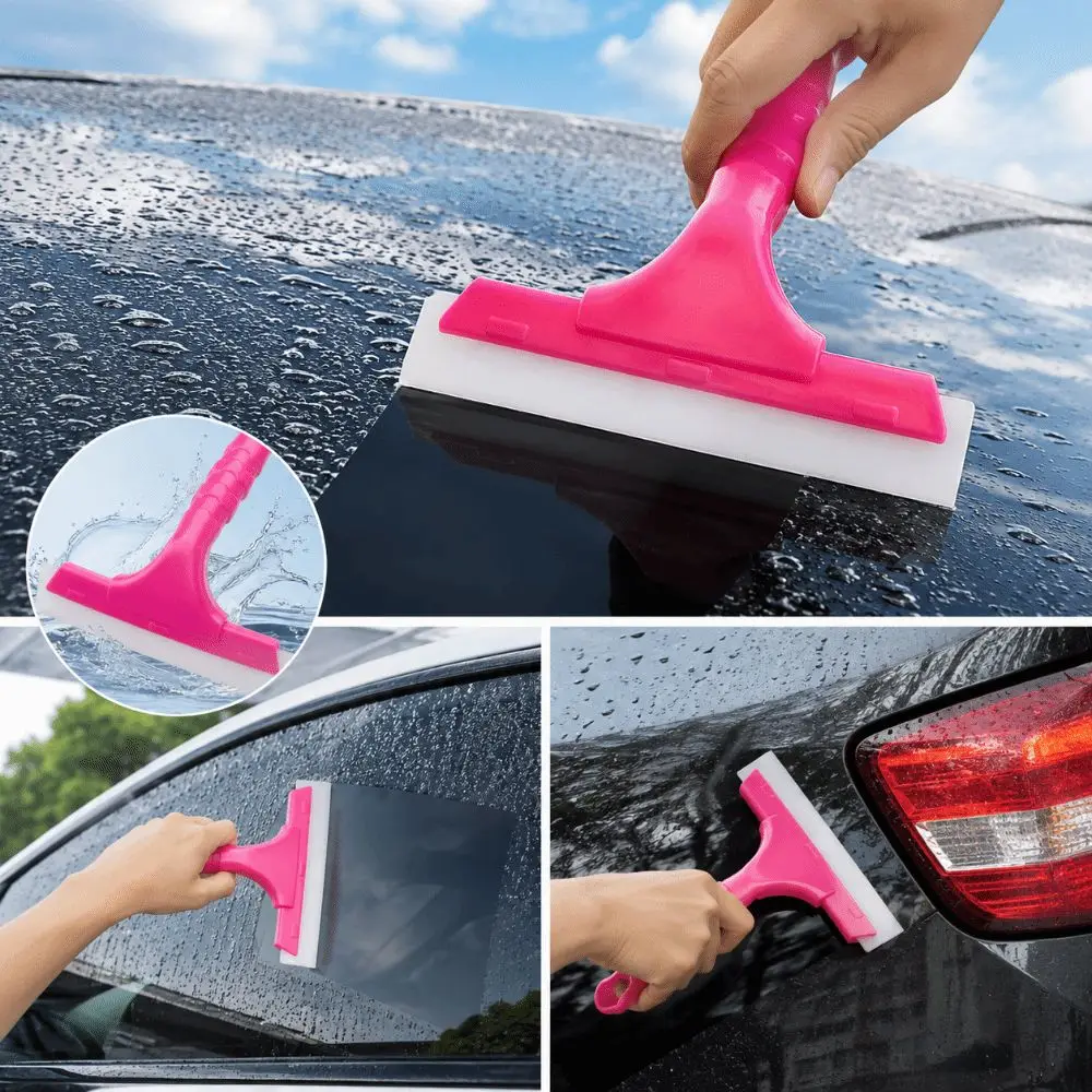 Soft Silicone Silicone Scraper Lightweight Flexible Head Windscreen Water Wiper Multi-Functional Non-Scratch Car Wrap Tool
