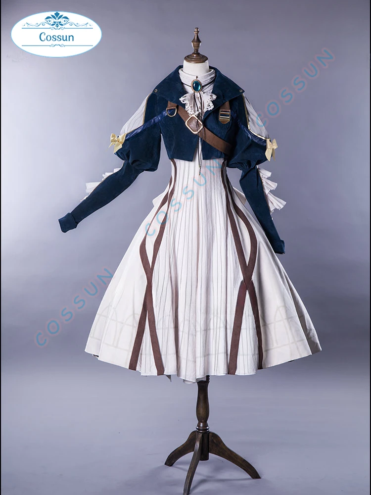 Amine Violet Eternal Garden Violet Cosplay Costume Gorgeous Halloween Outfits Women Dress Lolita Animation Daily Wear