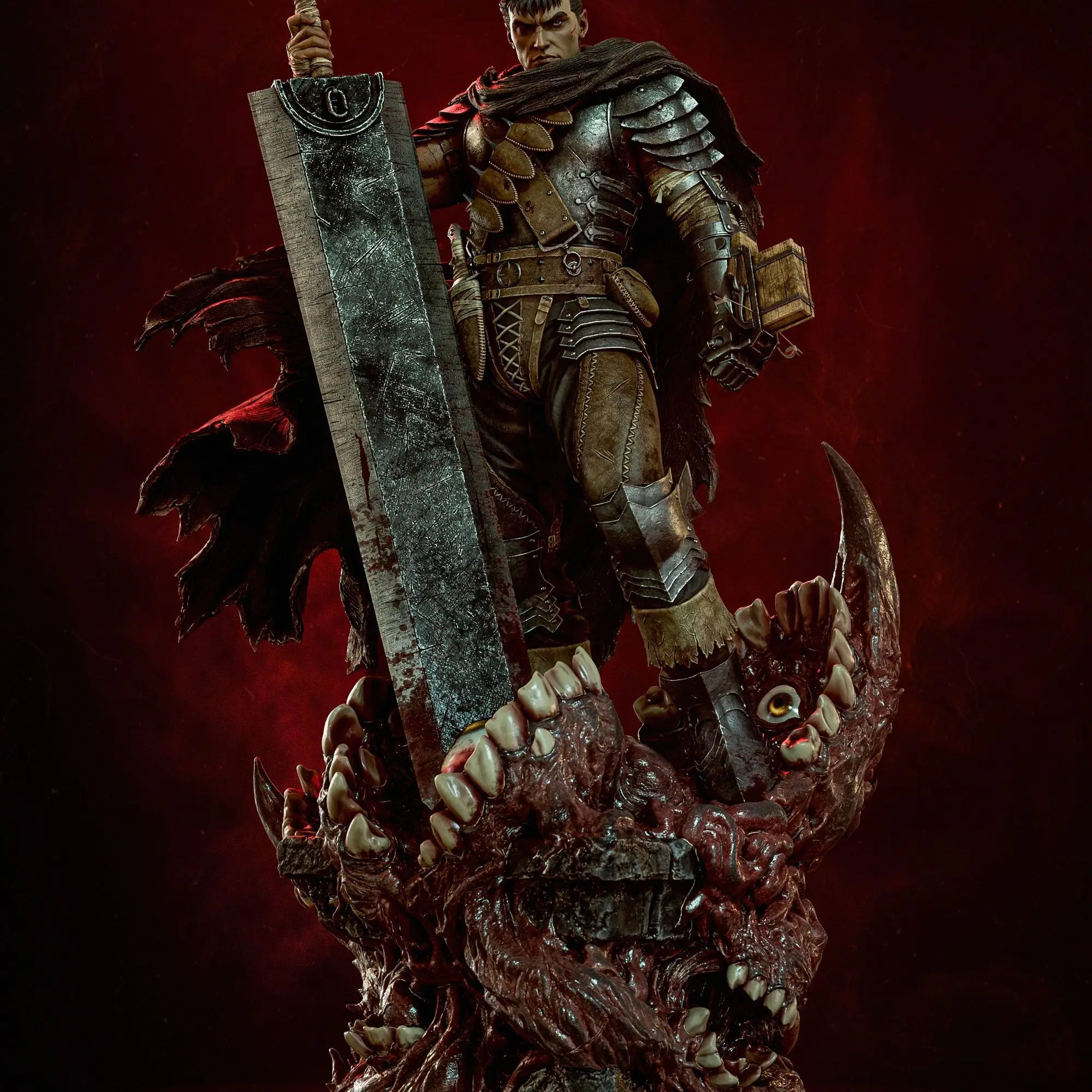 Dark-style Warrior Unpainted Resin Blank Model 3d Printed Blank Model DIY Coloring Self-assembly Figurine Sculpture
