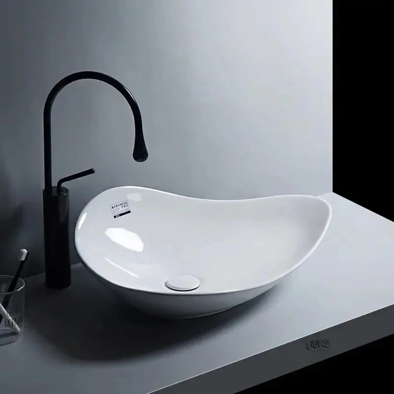 Nordic Special-shaped Bathroom Sinks for Toilets Creative Ceramic Easy-to-clean Basin Personalized Design Sink for Kitchen
