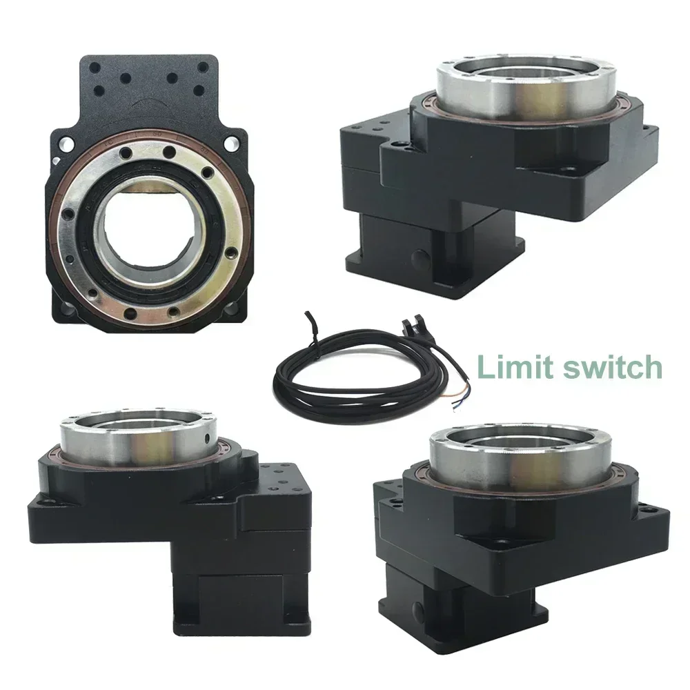 360 Degree CNC Electric Rotary Table Hollow Rotating Platform Rotary Positioning Indexing Plate Stepper Servo Replacing DD Motor