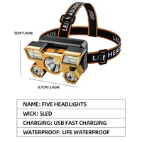 Powerful Rechargeable Head Flashlight for Fishing Led Headlamp Nitecore Camping Headlights Hunting Torch Hiking Front Lanterns 2